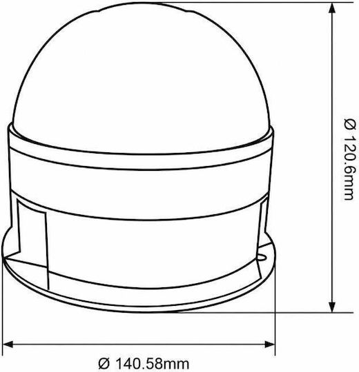 LED Автомобилен Маяк 14.5cm с Оранжево / Жълто Осветление