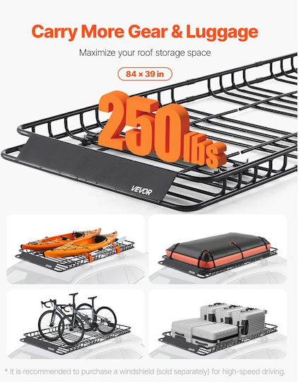 Vevor Rafturi de Acoperiș Auto din Aluminiu Universal