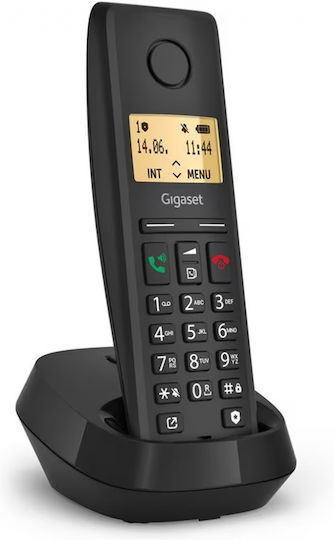 Gigaset Pure 200 Cordless Phone with Greek Menu Black