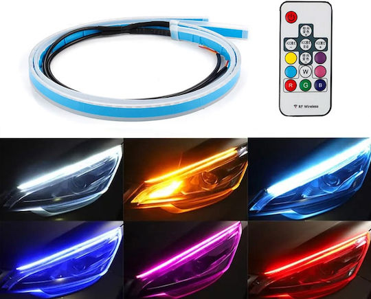 Decorative LED Car Headlight Strip Cool White Color