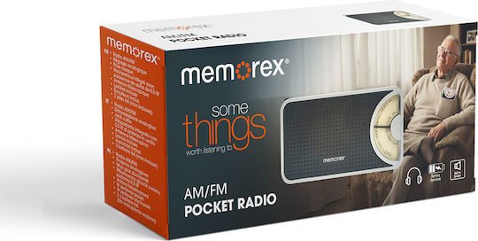 Memorex MX-PR1-BK Radio Retro Cu Baterii Negru