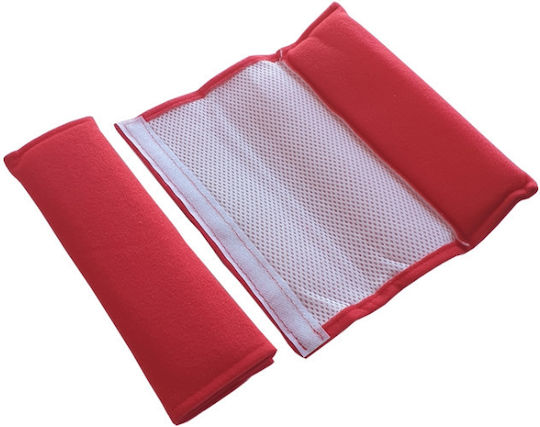 Pernuțe pentru Centura de Siguranță Auto Textile Roșii