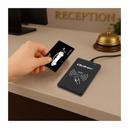 Qoltec Produs Energie Sistem Hotel Ev Programator Card Ev + Software + 5 Carduri Ev