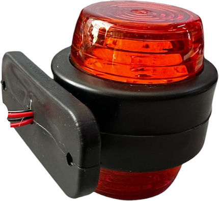 Lumină de Semnalizare Laterală 8 SMD LED Portocaliu 24V Tip Omega