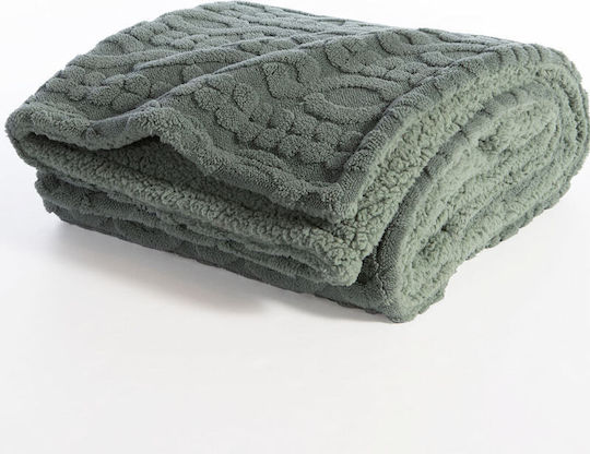 Nef-Nef Homeware Nef-Nef Homeware Sherpa Decke Couch 130x180cm Grün