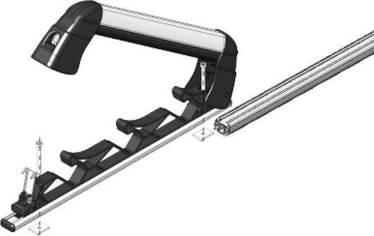 Fabbri Aluski & Board Dachträger für Autos Geeignet für 4 Ski-Paare