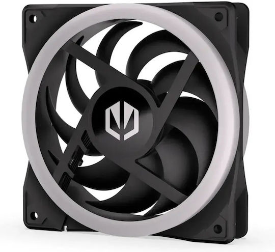Endorfy Corona 120 Ventilator Pentru Carcasă Cu Paletă Inversată Reverse Blade (1600rpm) Cu Iluminare ARGB Și Conexiune 4-Pin PWM Negru