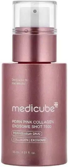 Medicube PDRN Pink Exosome Shot 7500 Anti-Aging Face Serum with Niacinamide & Hyaluronic Acid 30ml