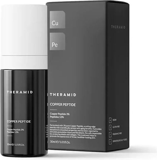 Theramid Copper Peptide Anti-aging Serum Face with Hyaluronic Acid 30ml