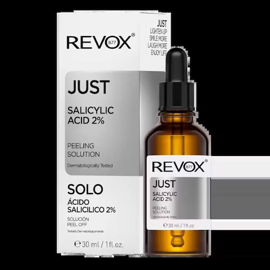 Revox Nur Salicylsäure 2% Serum Gesicht mit Salicylsäure für Entgiftung & Akne 30ml