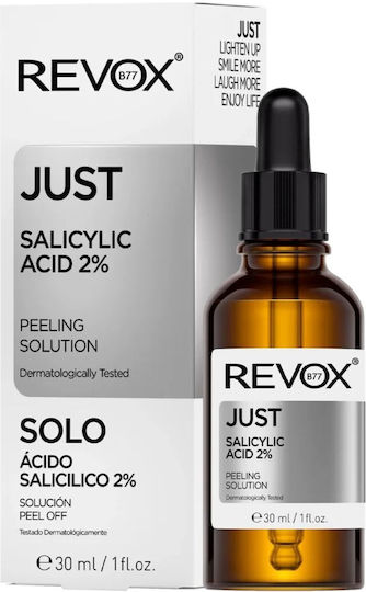 Revox Nur Salicylsäure 2% Serum Gesicht mit Salicylsäure für Entgiftung & Akne 30ml