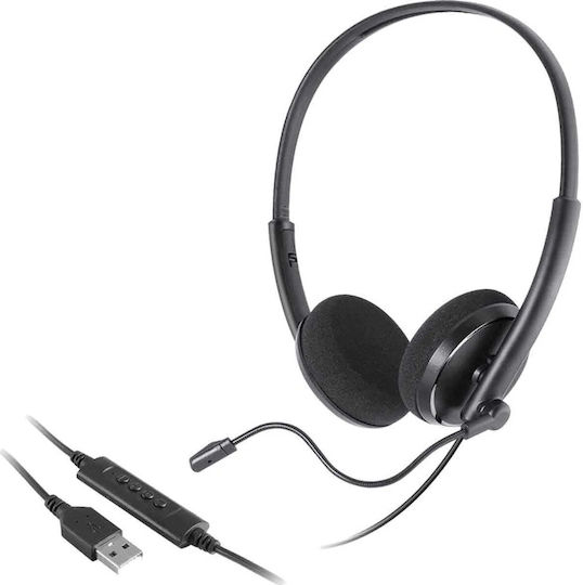 On Ear Multimedia Headphones with Microphone and USB-A Connection MTX1091ECO
