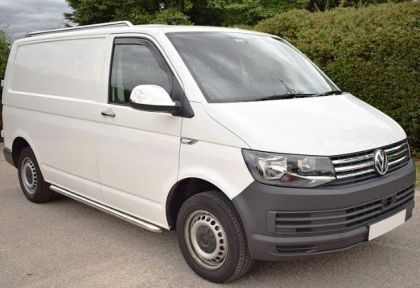 Heko Satz Windabweiser Vordere Dark Fime für Volkswagen Transporter 2D 2003 2Stück