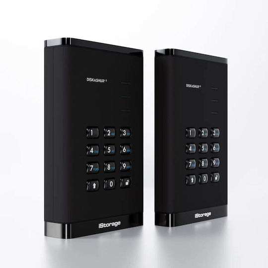 iStorage diskAshur 3 USB-C 3.2 Externe Festplatte 500GB 2.5" Schwarze