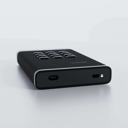 iStorage diskAshur 3 USB-C 3.2 Externe Festplatte 500GB 2.5" Schwarze