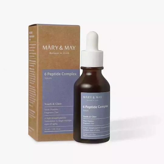Feuchtigkeitsspendend & Anti-Aging Serum Gesicht mit Peptide für Strahlkraft & Straffung 30ml