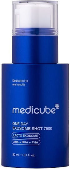 One Day Exosome Shot Ampoule Face Serum with AHA & Panthenol for Firming 30ml