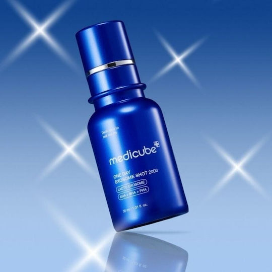 One Day Exosome Shot Ampoule Face Serum with AHA & Panthenol for Firming 30ml