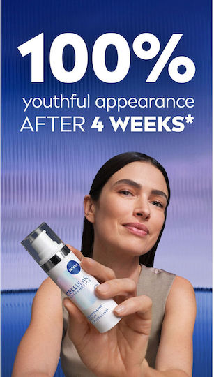Nivea Cellular Epigenetics Ενυδατικό & Αντιγηραντικό Serum Προσώπου με Υαλουρονικό Οξύ για Λάμψη & Lifting 30ml