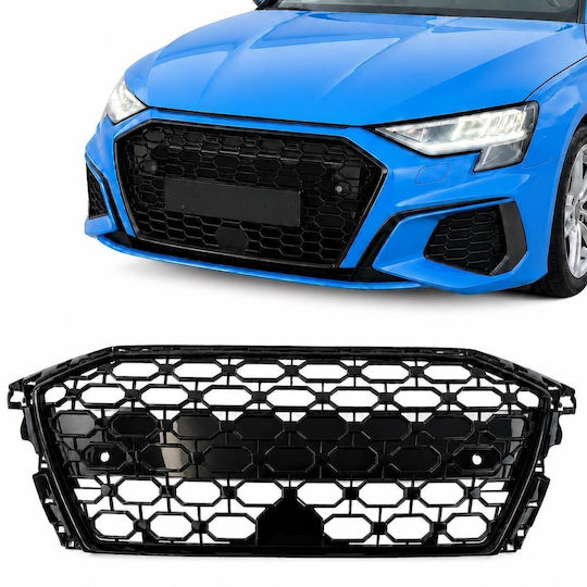 Vordere Audi A3 8Y 2020 Look Rs Ohne Basis Sign Schwarzes Glänzend