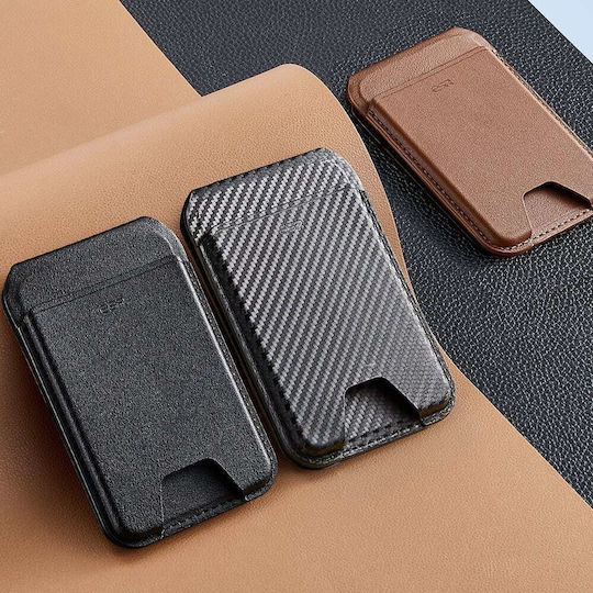 ESR MagSafe Suport Carduri Classic Magnetic Wallet Stand în culoarea Maro