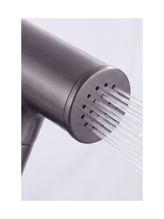 Naron Wall-Mounted Grey Bidet Set