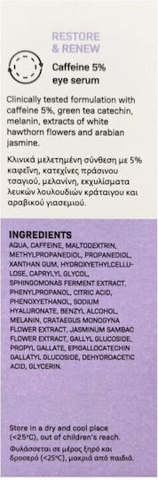 InterMed The Skin Pharmacist Ενυδατικό & Αντιγηραντικό Serum Ματιών με Υαλουρονικό Οξύ για Μαύρους Κύκλους & Σακούλες 30ml