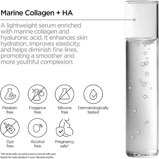 Just Marine Collagen + HA Anti-aging Serum Face with Hyaluronic Acid & Collagen 30ml