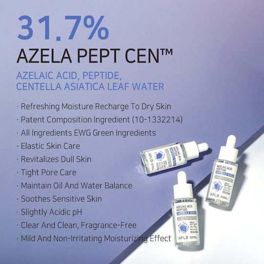 Azelaic Acid Peptide Soothing Ampoule Serum for Face with Peptides & Hyaluronic Acid for Revitalization 40ml
