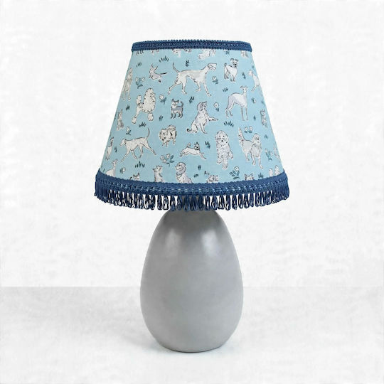 Kinder Tischlampe Blau 35x20x13cm E27