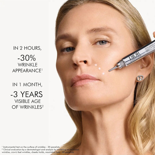 Dior Capture Hyalushot Хидратиращ и против стареене Серум за лице и очи с пептиди и хиалуронова киселина за изглаждане
