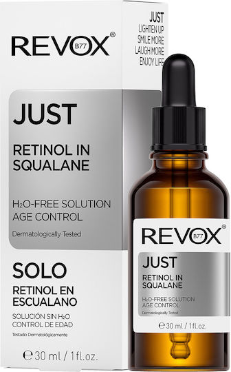 Revox Just Retinol В Сквалан Анти-ейдж Серум За Лице С Ниацинамид И Витамин Е За Детоксификация И Блясък 30ml