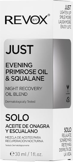 Revox Just Evening Primrose Oil & Squalane Αντιγηραντικό Serum Προσώπου 30ml