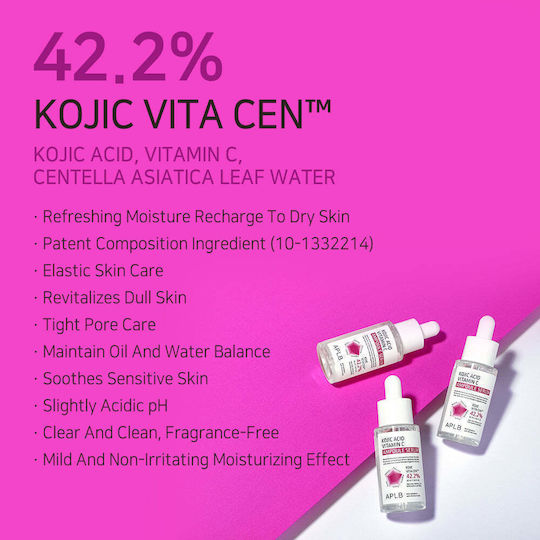Kojic Acid Vitamin C Ampoule Face Serum with Vitamin C for Brightening & Revitalization 40ml