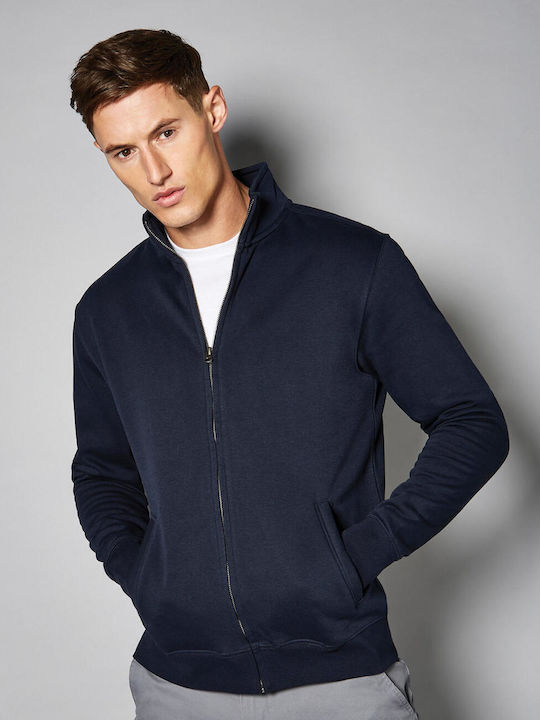 Kustom Kit Men's Promotional Cardigan Dark Grey Marl