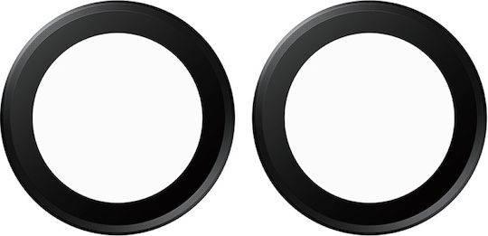 PanzerGlass Hoops Camera Protection Tempered Glass Black for iPhone Duo