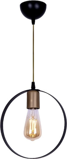Megapap Liona Hängelampe Schwarz mit Fassung E27 25x10x70cm.