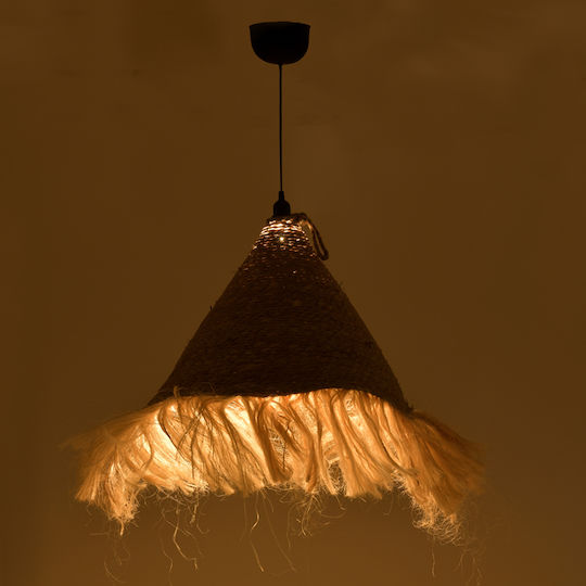 Pakketo Geole Κρεμαστό Φωτιστικό Μπεζ Boho 60x60x94εκ.