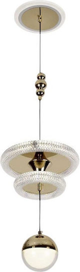 2208 Hängelampe Gold 40cm