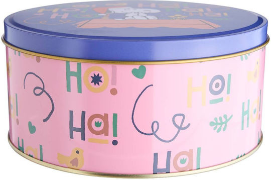 Peanuts Keksdosen Metallisch Hohoho Große Laminar Stahl Durchmesser 16cm X Höhe 7cm