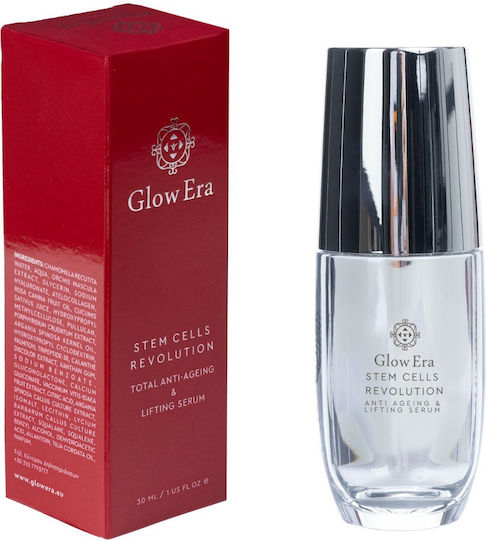 Glow Era Stem Cells Serum Hidratant și Anti-Îmbătrânire pentru Față cu Acid Hialuronic pentru Detoxifiere și Strălucire 30ml