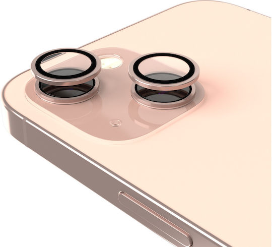 Casper Camera Protection Tempered Glass Pink for iPhone 13 / 13 Mini