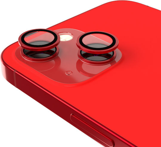Casper Camera Protection Tempered Glass Red for iPhone 13 / 13 Mini