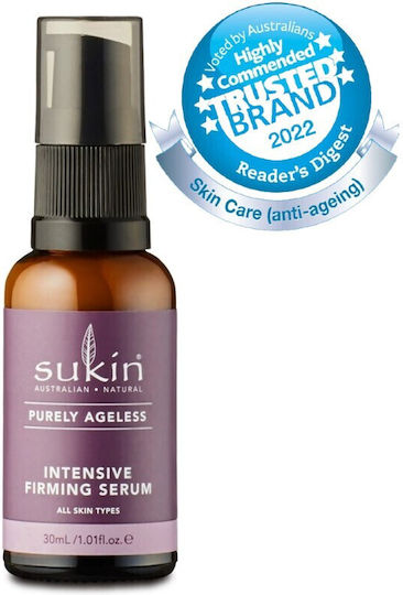 Sukin Naturals Purely Ageless Интензивен Стягащ Хидратиращ И Анти-Ейдж Серум За Лице С Витамин Е За Стягане 30мл