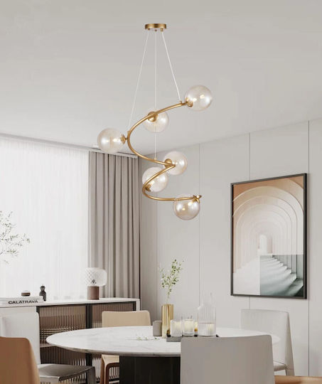 Sun Light Κρεμαστό Φωτιστικό Χρυσό 74x46.5εκ. Sun Light Κρεμαστό Φωτιστικό Χρυσό 74x46.5εκ.