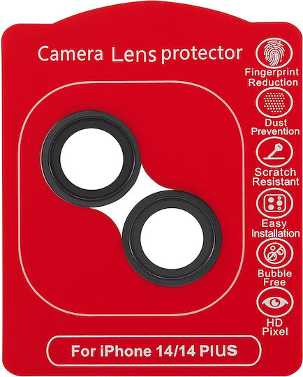 Casper Camera Protection Tempered Glass Black for iPhone 14 / 14 Plus