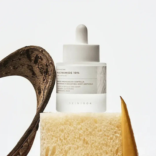 Skin1004 Madagascar Centella Niacinamid 11 Beruhigendes & Feuchtigkeitsspendendes Ampulle Serum Augen mit Centella Asiatica & Vitamin C für Aufhellung 30ml