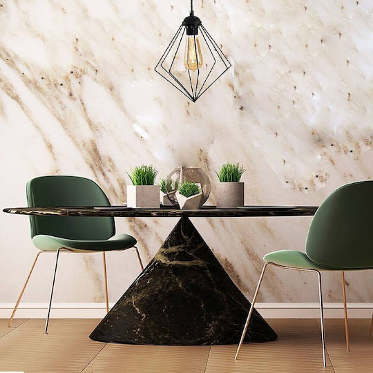 Megapap Nura Pendant Light Black with Socket E27 24x24x72cm