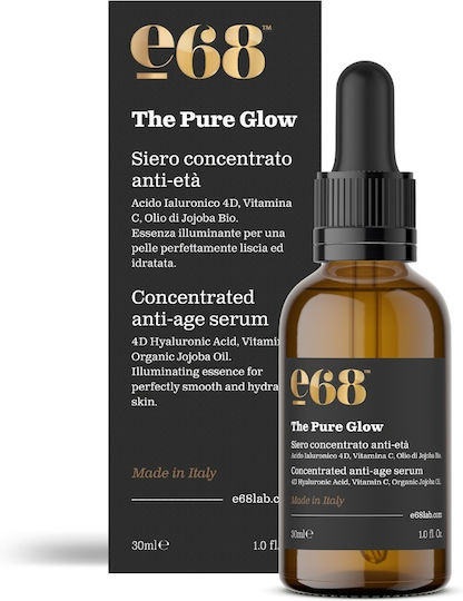 E68 Moisturizing & Anti-aging Serum Face with Vitamin C & Hyaluronic Acid for Radiance & Firming 30ml