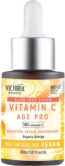 Victoria Beauty Vitamin C Age Pro Anti-Aging Serum Gesicht mit Vitamin C für Strahlkraft & Aufhellung 30ml
